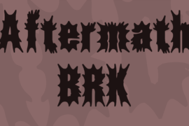 Aftermath BRK Font