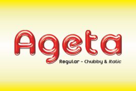 Ageta Chubby Demo Font Family