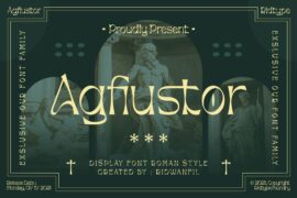 Agfiustor Free Font