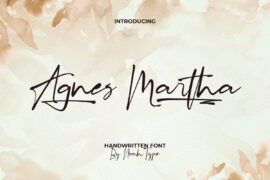 Agnes Martha Demo Font