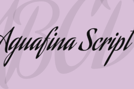 Aguafina Script Font