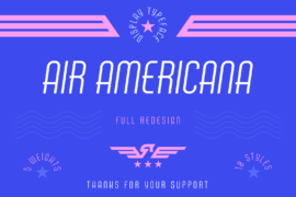 Air Americana Font Family