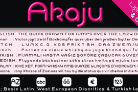 Akaju Font Family