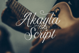 Akayla Script Font Family