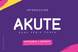 Akute Personal Use Font Family