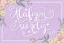 Alafyou Swirly Demo Font