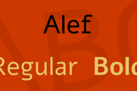 Alef Font Family