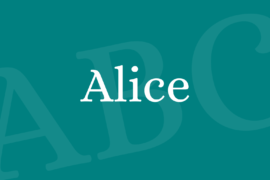 Alice Font