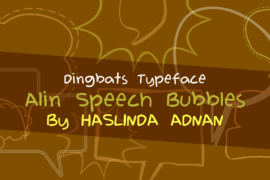 Alin Speech Bubbles Font