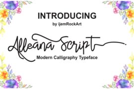 Alleana Script Font