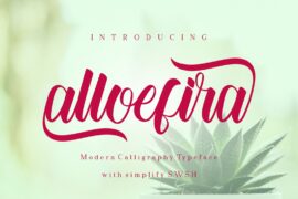 Alloefira free for personal Font