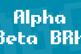 Alpha Beta BRK Font