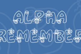 Alpha Remember Font