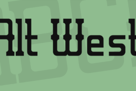 Alt West Font