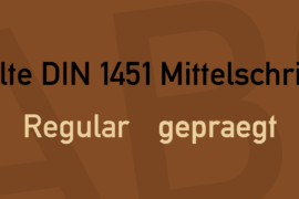 Alte DIN 1451 Mittelschrift Font Family