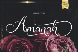 Amanah Script Font