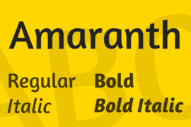 Amaranth Font Family