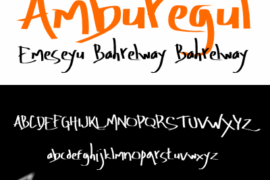 Amburegul Font Family