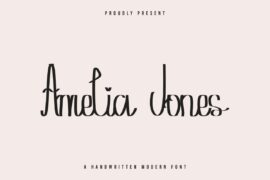Amelia Jones Demo Font