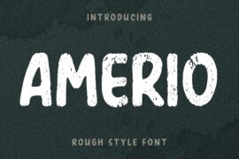 Amerio Rough Font