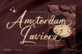 Amsterdam Laviera Font Family