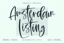 Amsterdam Listing Font Family