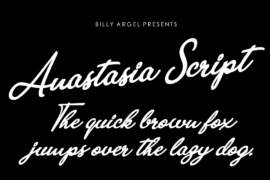 Anastasia Script Personal Use Font
