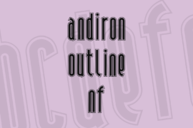 Andiron Outline NF Font