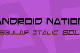 Android Nation Font Family