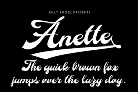 Anette Personal Use Font