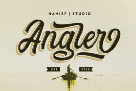 Angler Letter Font