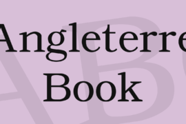 Angleterre Book Font