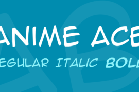 Anime Ace Font Family