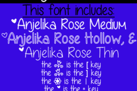 Anjelika Rose Font Family