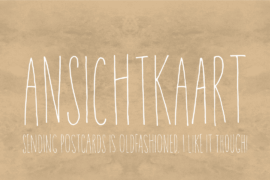 Ansichtkaart DEMO Font