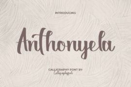 Anthonyela Demo Font