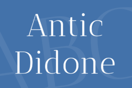 Antic Didone Font