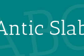 Antic Slab Font