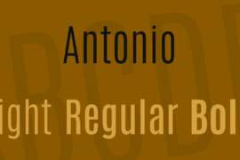 Antonio Font Family