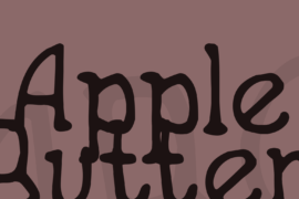 Apple Butter Font