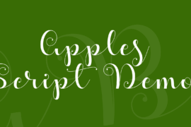 Apples Script Demo Font