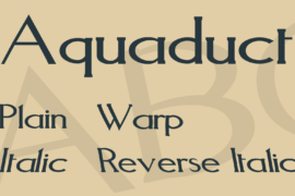 Aquaduct Font Family