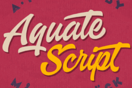 Aquate Script PERSONAL USE ONLY Font