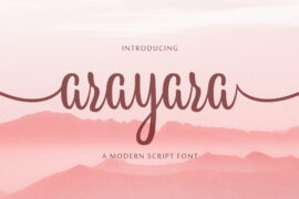 Arayara demo Font