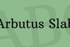 Arbutus Slab Font