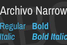 Archivo Narrow Font Family