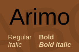 Arimo Font Family