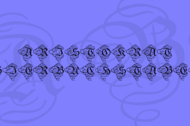 Aristokrat Zierbuchstaben Font