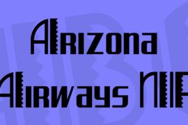 Arizona Airways NF Font