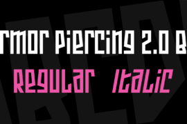 Armor Piercing 2.0 BB Font Family